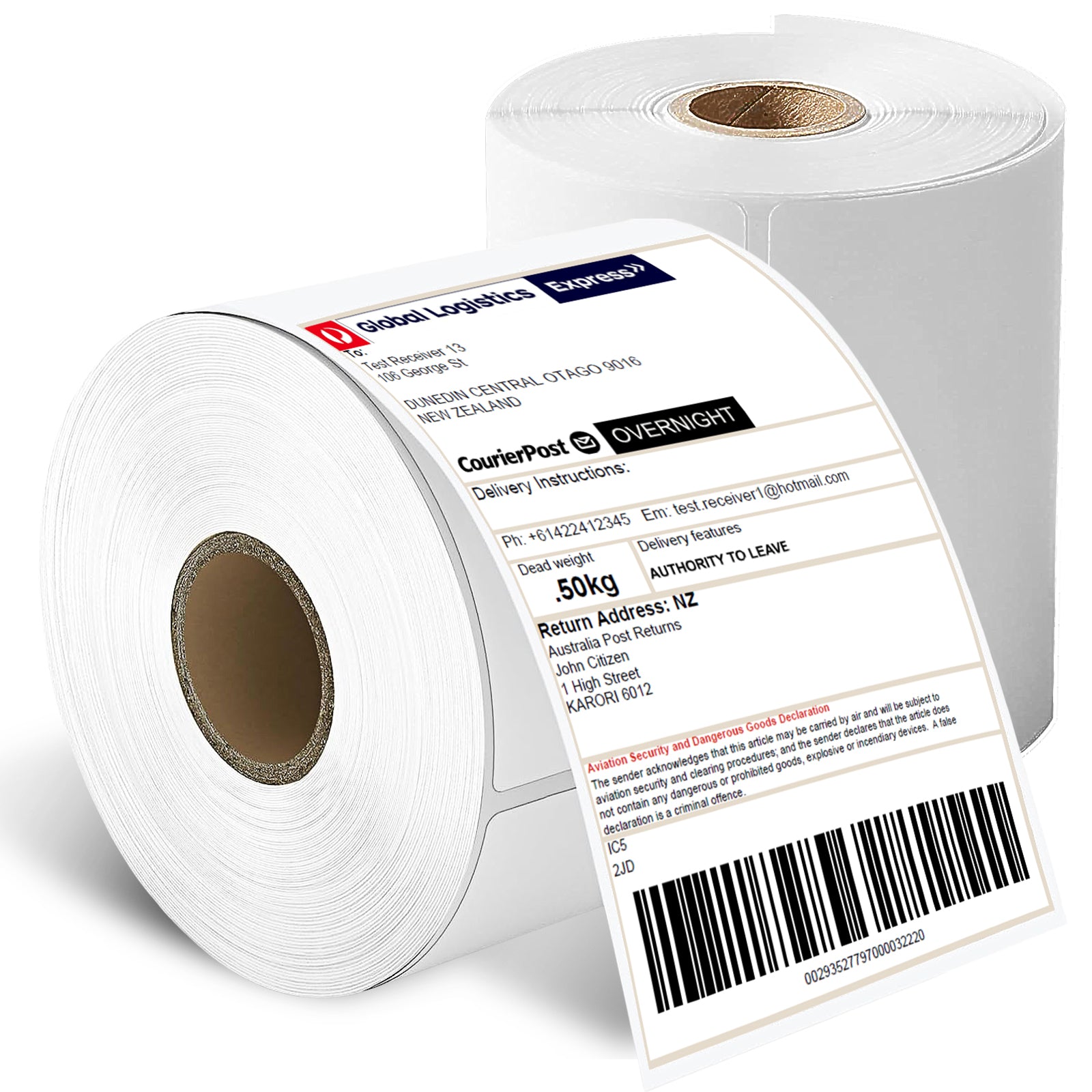 Premium 4"x6" Thermal Shipping Labels – 220 Labels/Roll