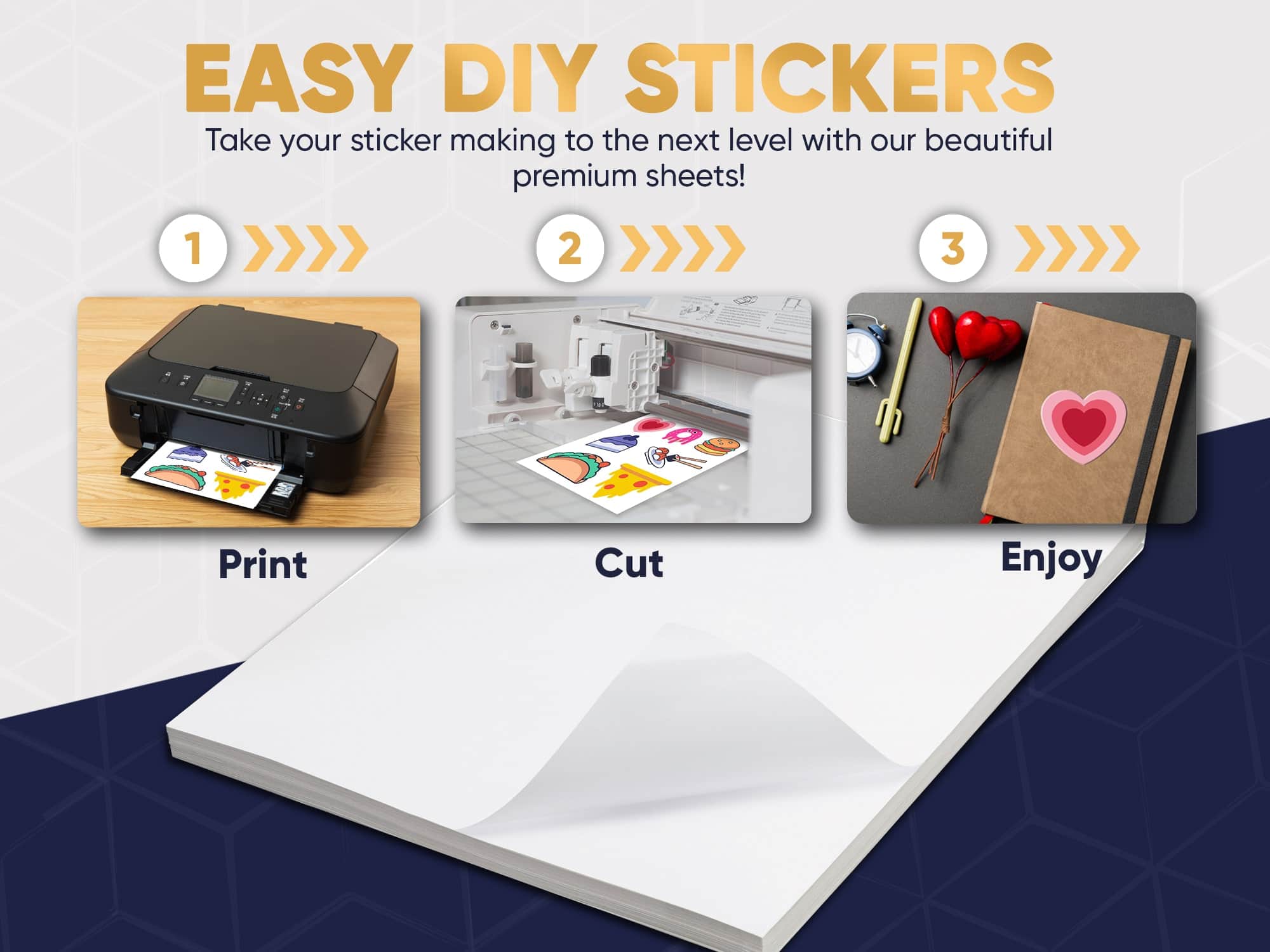 Waterproof Glossy Vinyl Sticker Paper