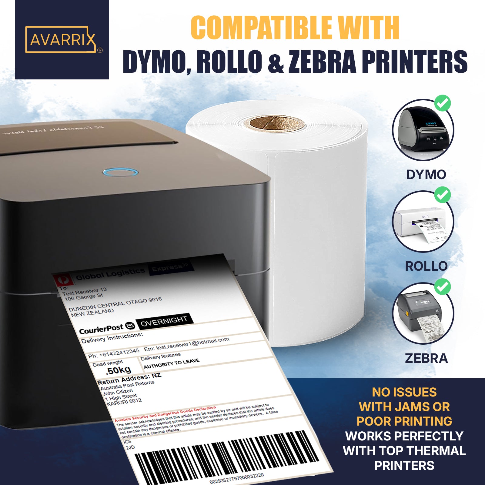 Premium 4"x6" Thermal Shipping Labels – 220 Labels/Roll