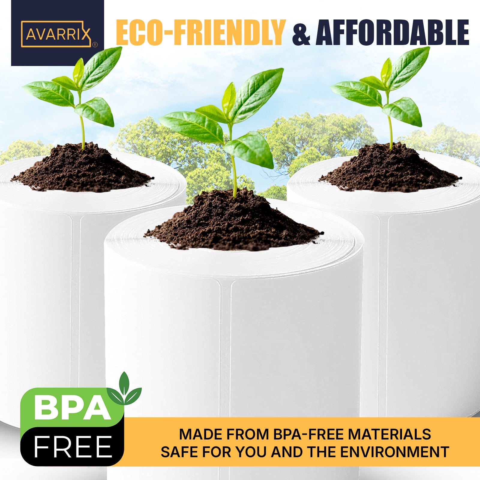 Premium 4"x6" Thermal Shipping Labels – 220 Labels/Roll