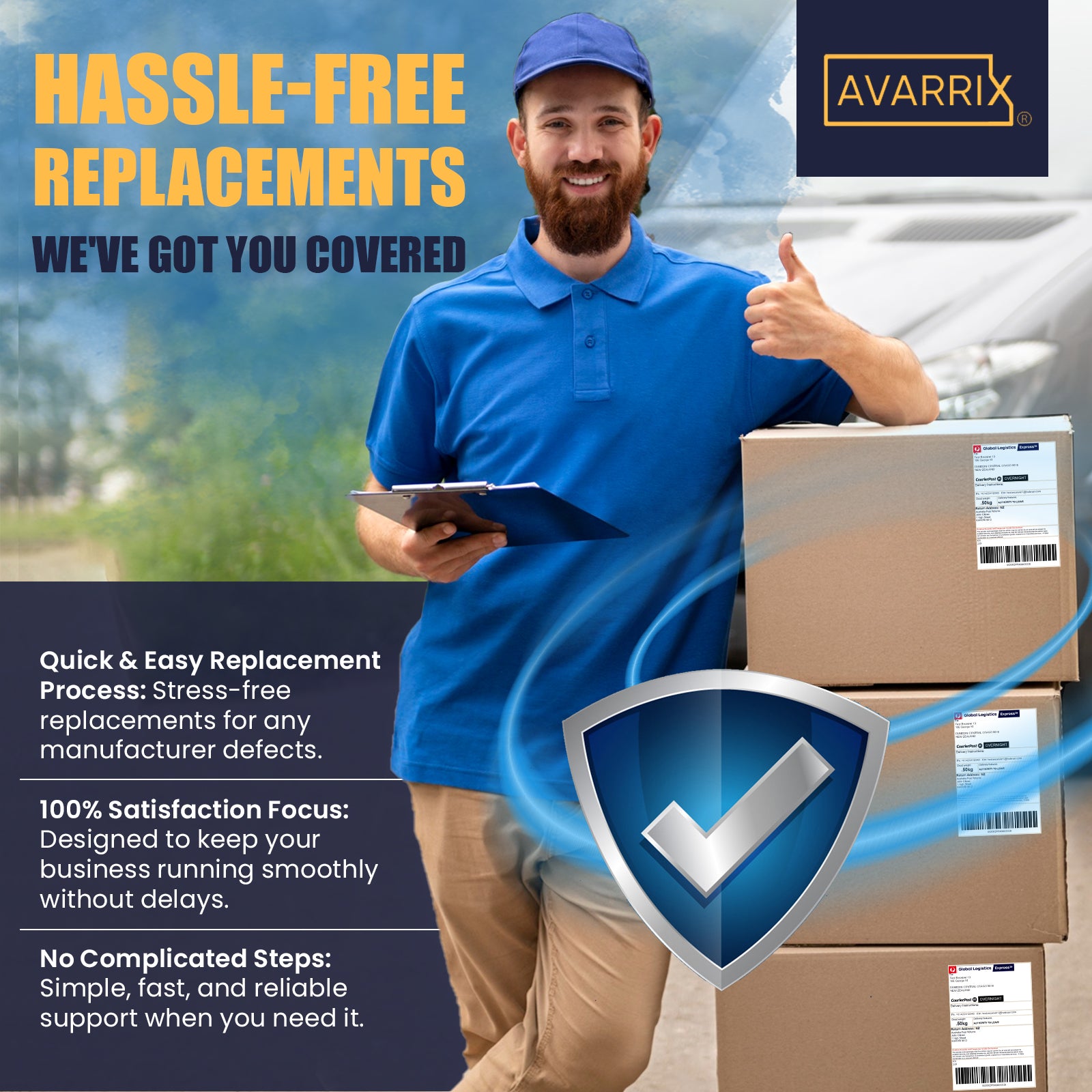 Premium 4"x6" Thermal Shipping Labels – 220 Labels/Roll