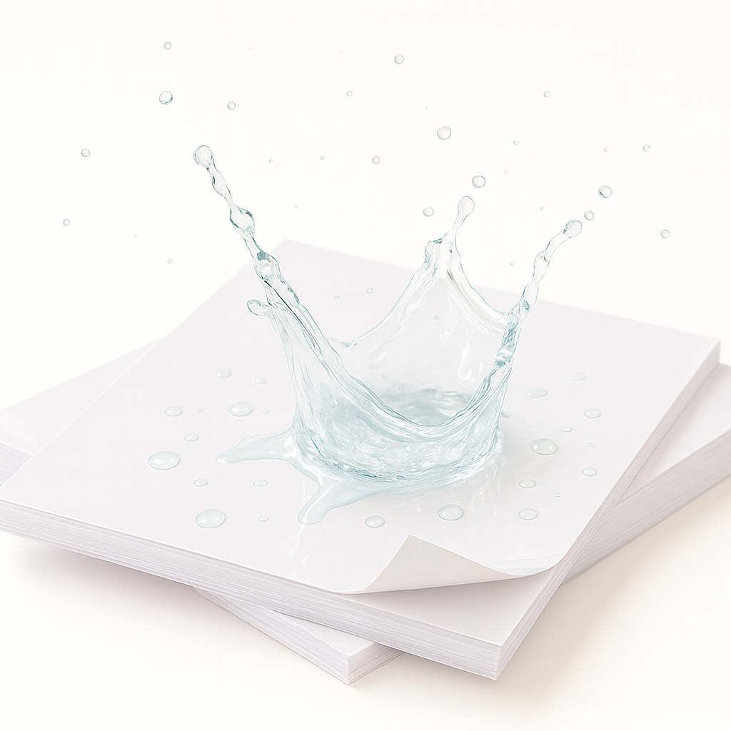 Printable Vinyl Sticker Paper - White Glossy - Inkjet & Laser - A4 - 100 Mic