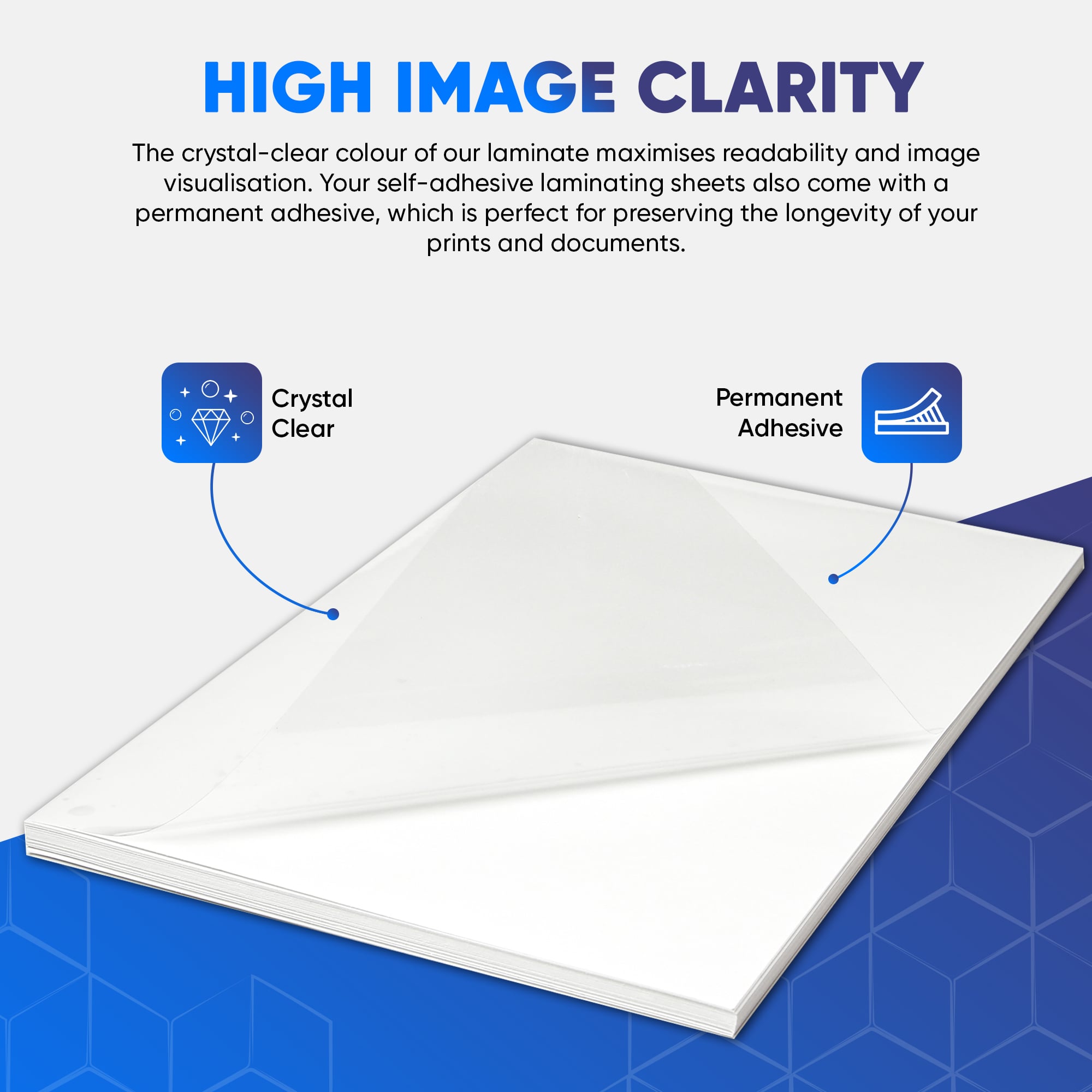 Premium Self Adhesive Laminating Sheets