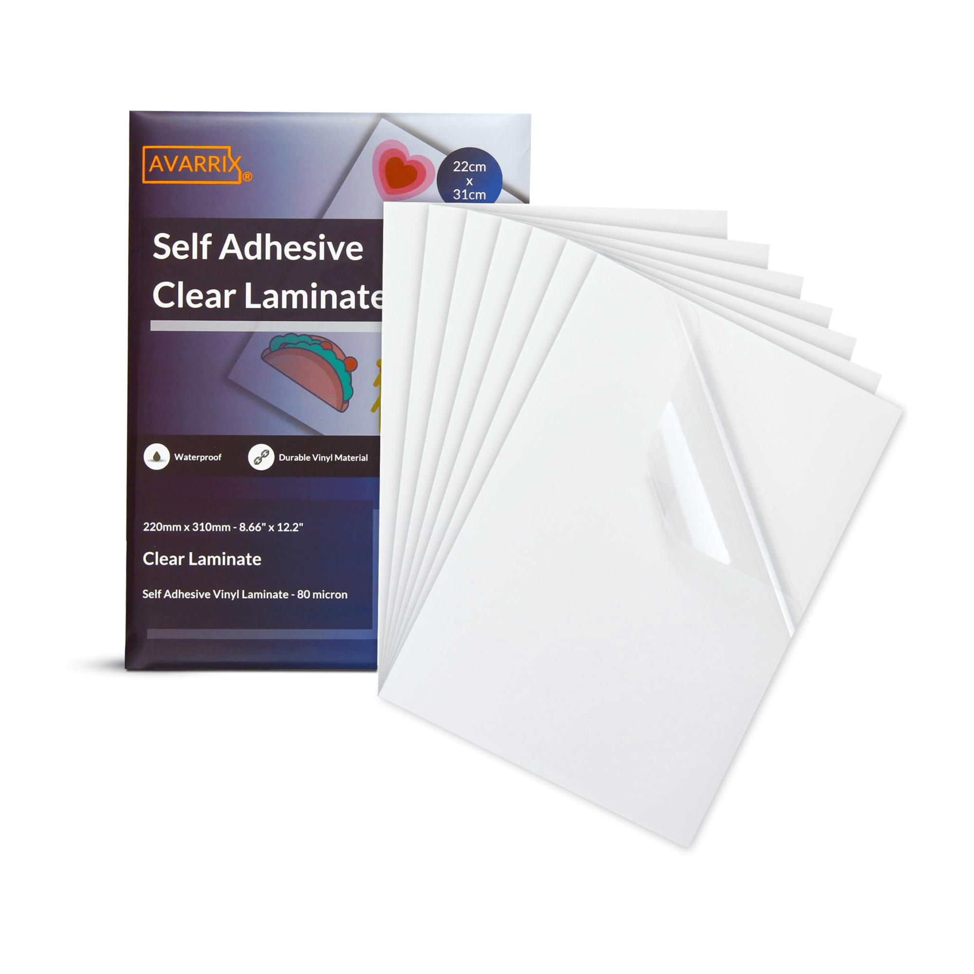 SelfSeal™ Single-Sided Clear Laminating Sheets
