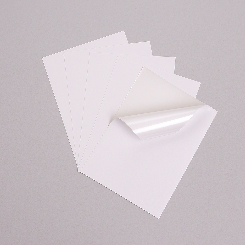 Printable Vinyl Sticker Paper - White Matte - Inkjet & Laser - A4 - 100 Mic