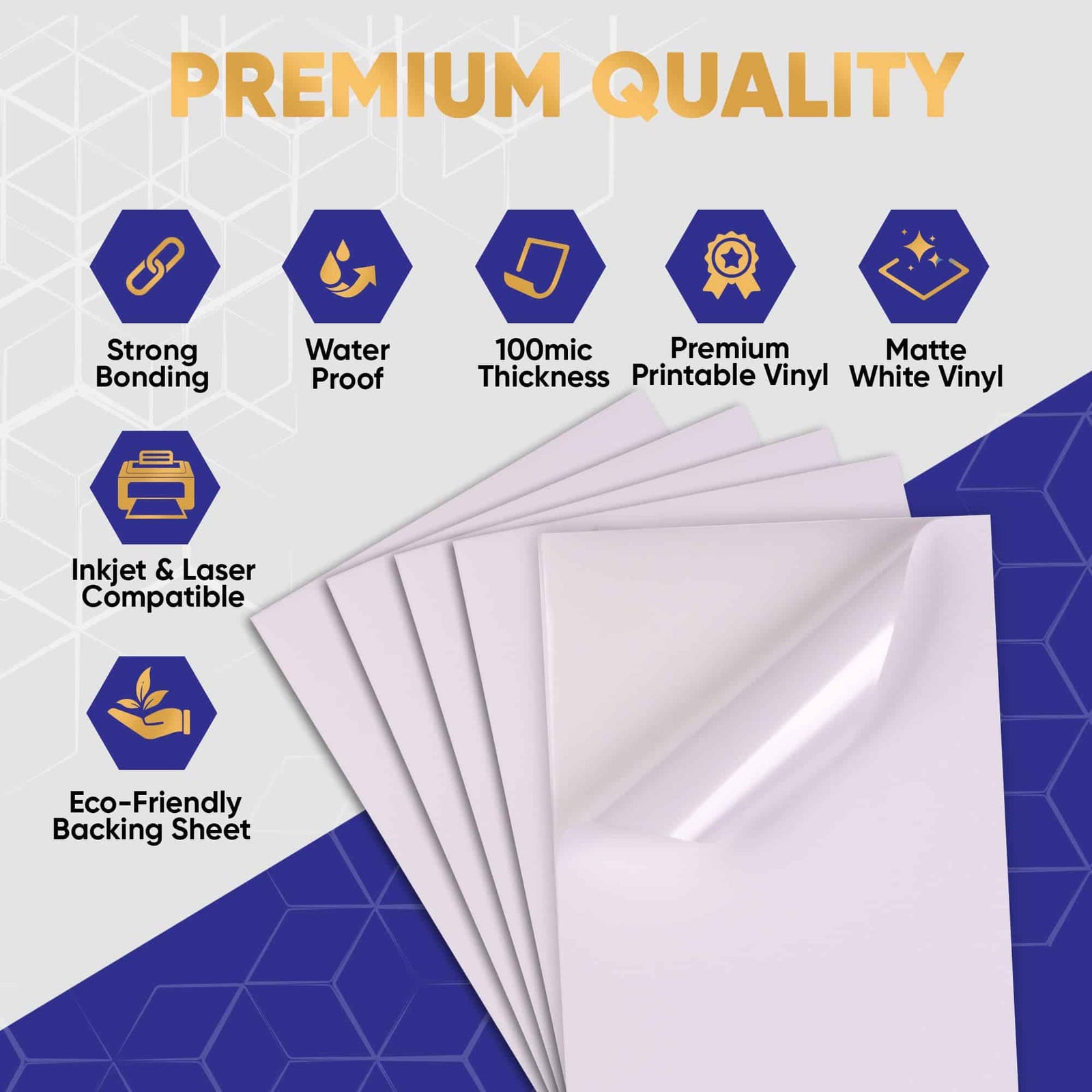 White Matte Vinyl Sticker Paper Sticker Paper Avarrix Pty Ltd