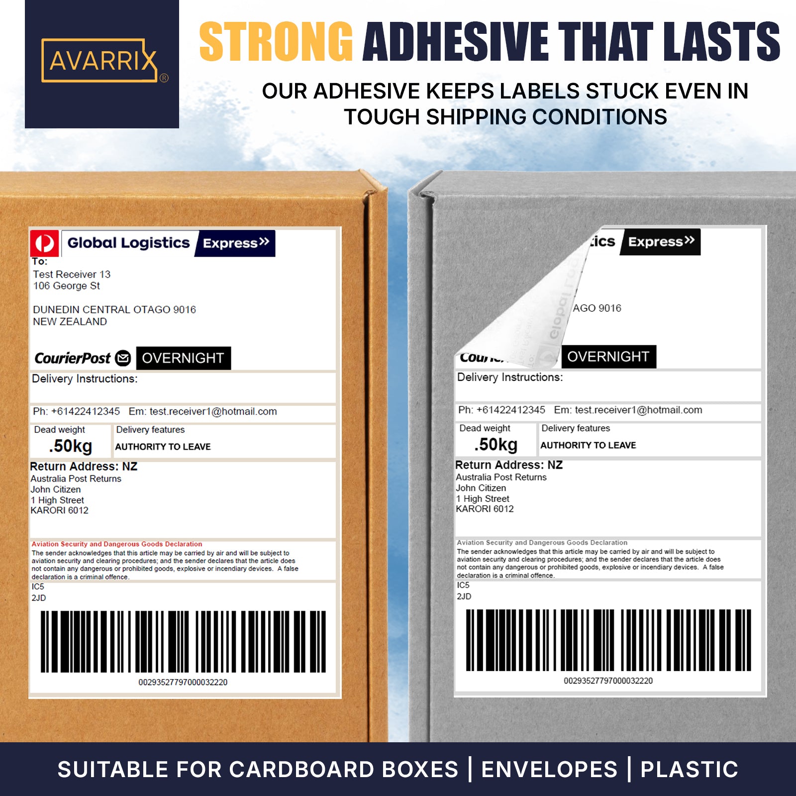 Premium 4"x6" Thermal Shipping Labels – 220 Labels/Roll