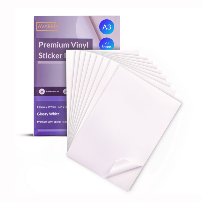 Vinyl Sticker Paper A3 for Inkjet Printer | Avarrix Pty Ltd