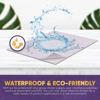 Waterproof Glossy Vinyl Sticker Paper 