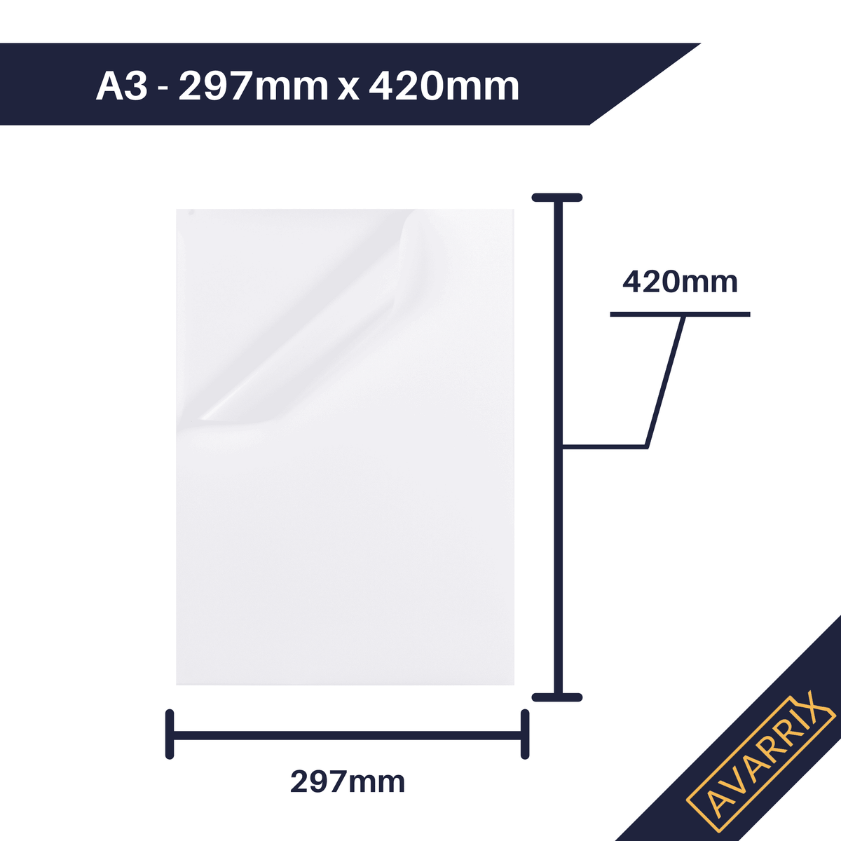 A3 File Sticker Printable Vinyl Sticker A3 Paper | Vinyl A3 Paper | Avarrix Pty Ltd