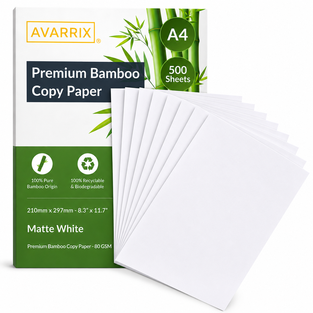 Premium Bamboo Copy Paper - Inkjet & Laser - White Matte - A4 - 80 GSM