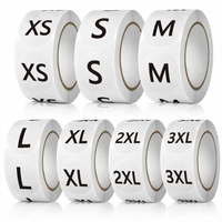 Avarrix Clothing Size Label Stickers 1 Inch Round — hero product shot