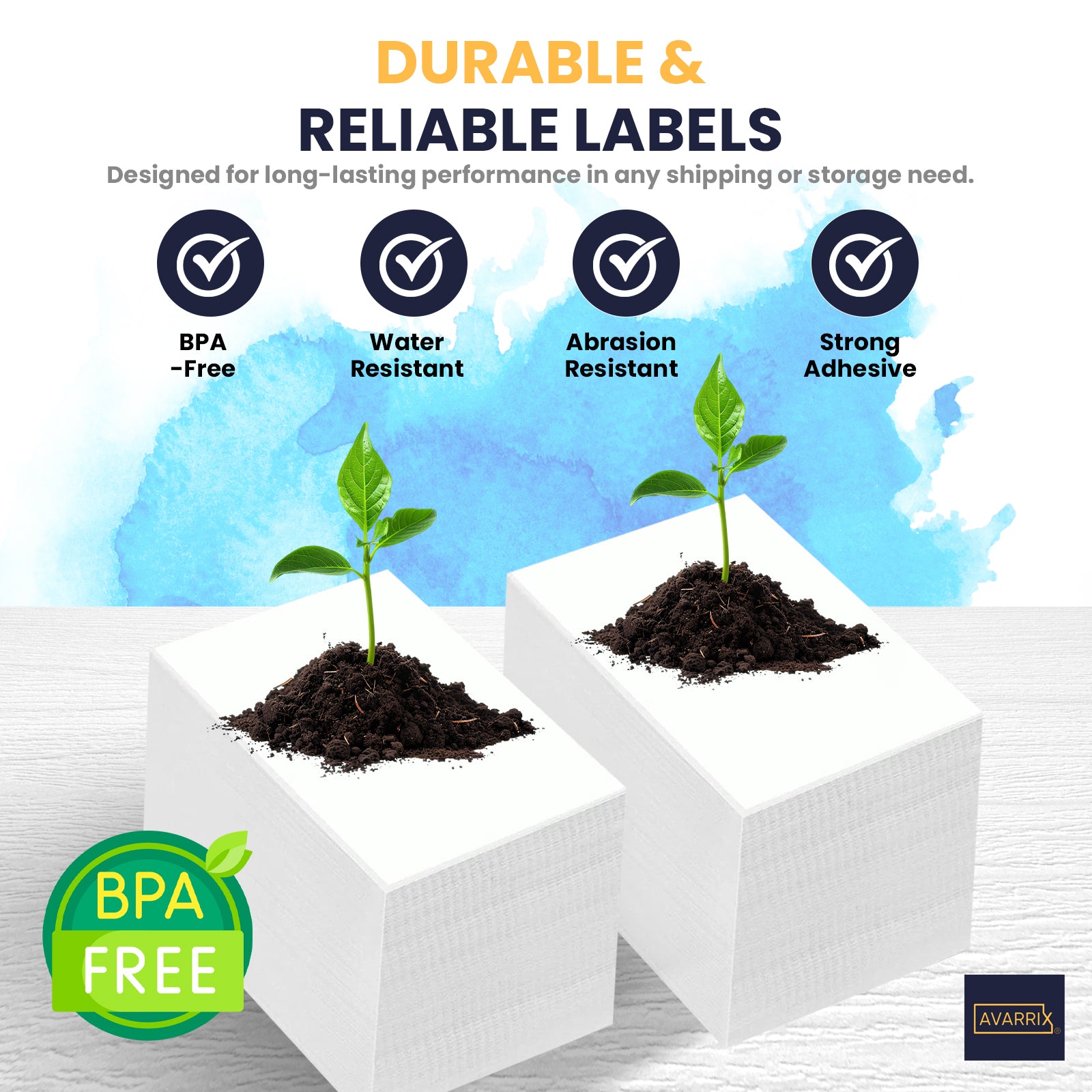 Premium 4"x6" Thermal Shipping Labels – Fanfold – 500 Labels/Pack