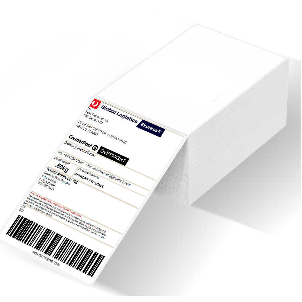 Premium 4"x6" Thermal Shipping Labels – Fanfold – 500 Labels/Pack