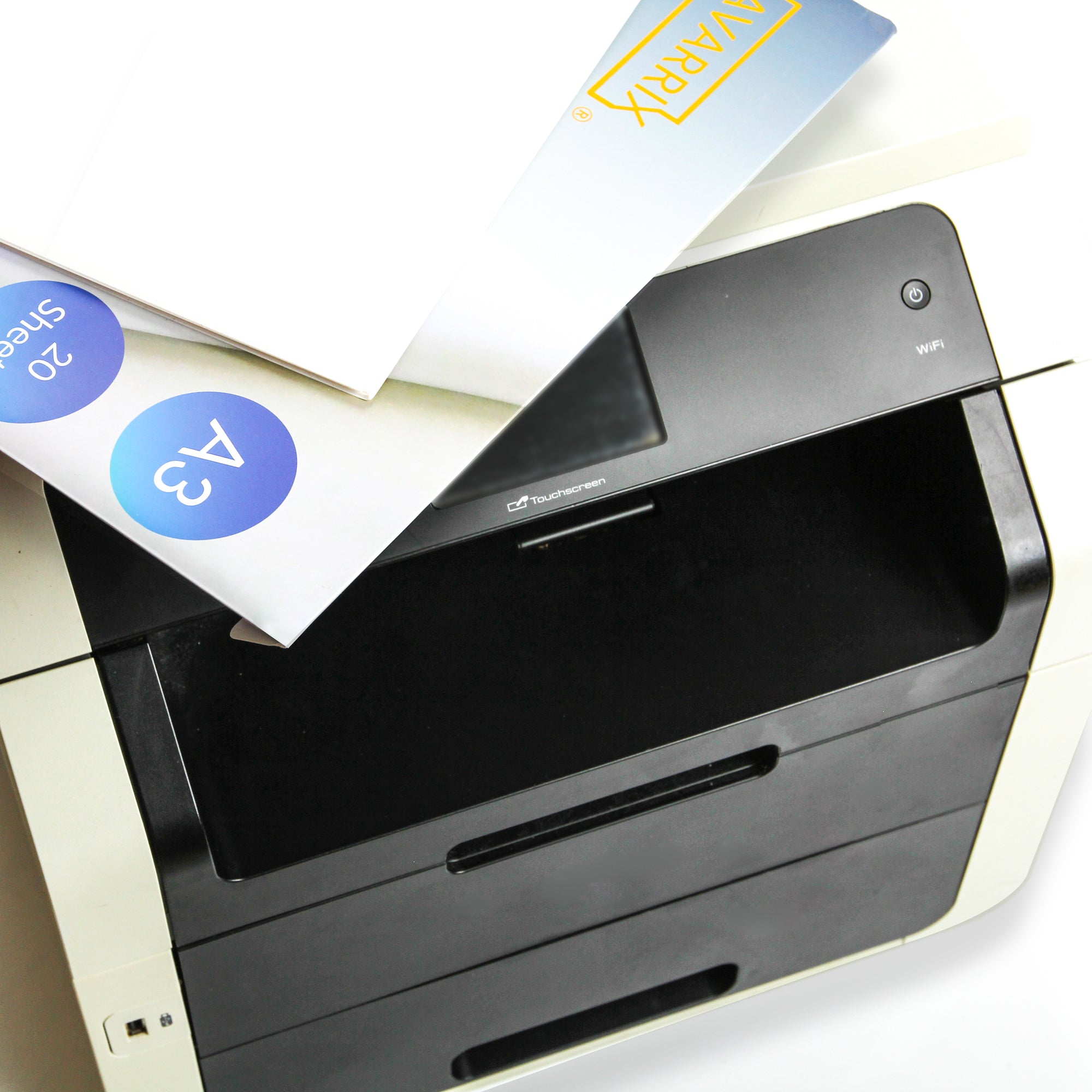 Printable Vinyl Sticker Paper - White Glossy - Inkjet & Laser - A3 - 20 Sheets - 100 Mic