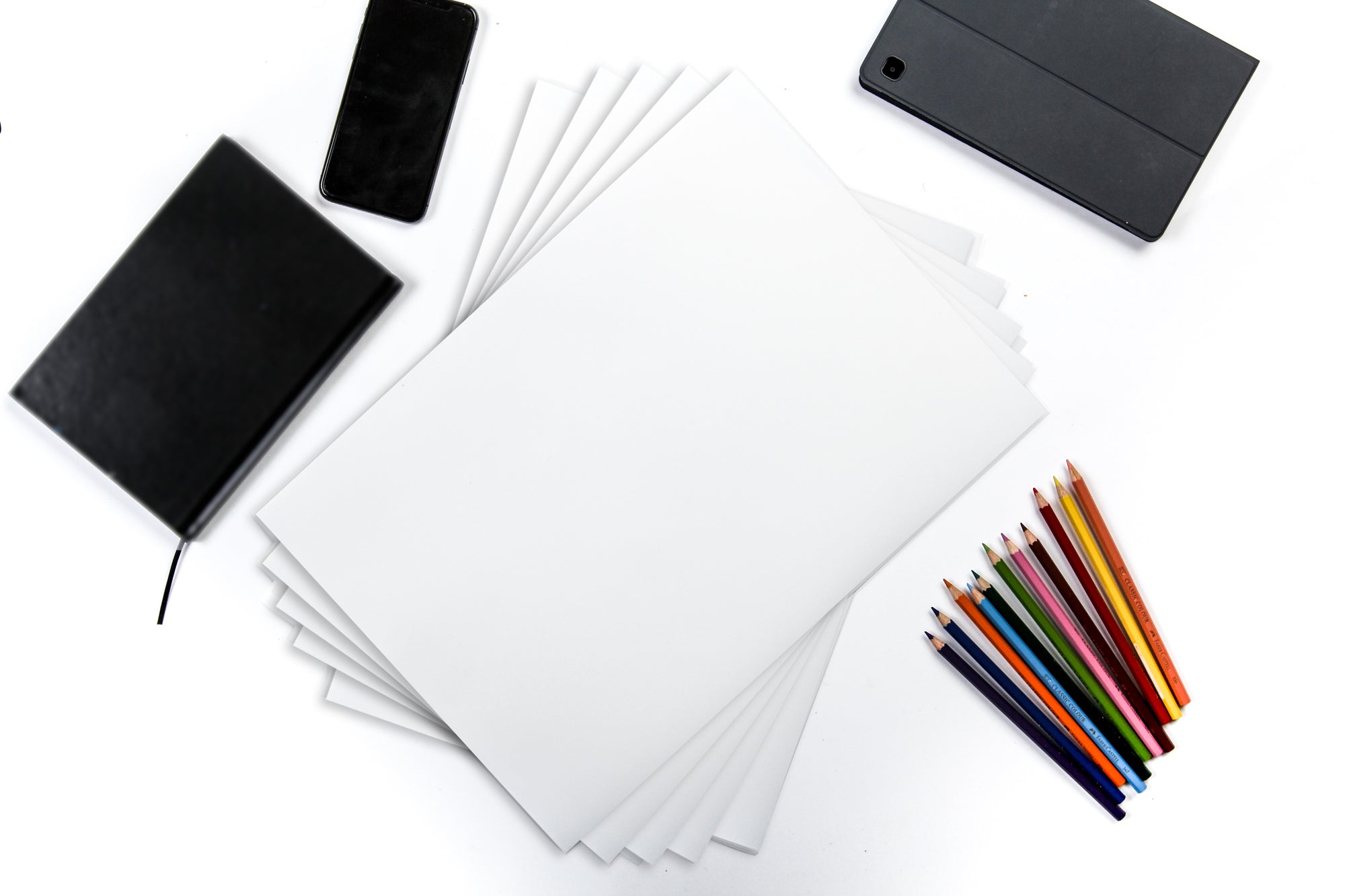 Printable Vinyl Sticker Paper - White Glossy - Inkjet & Laser - A3 - 20 Sheets - 100 Mic