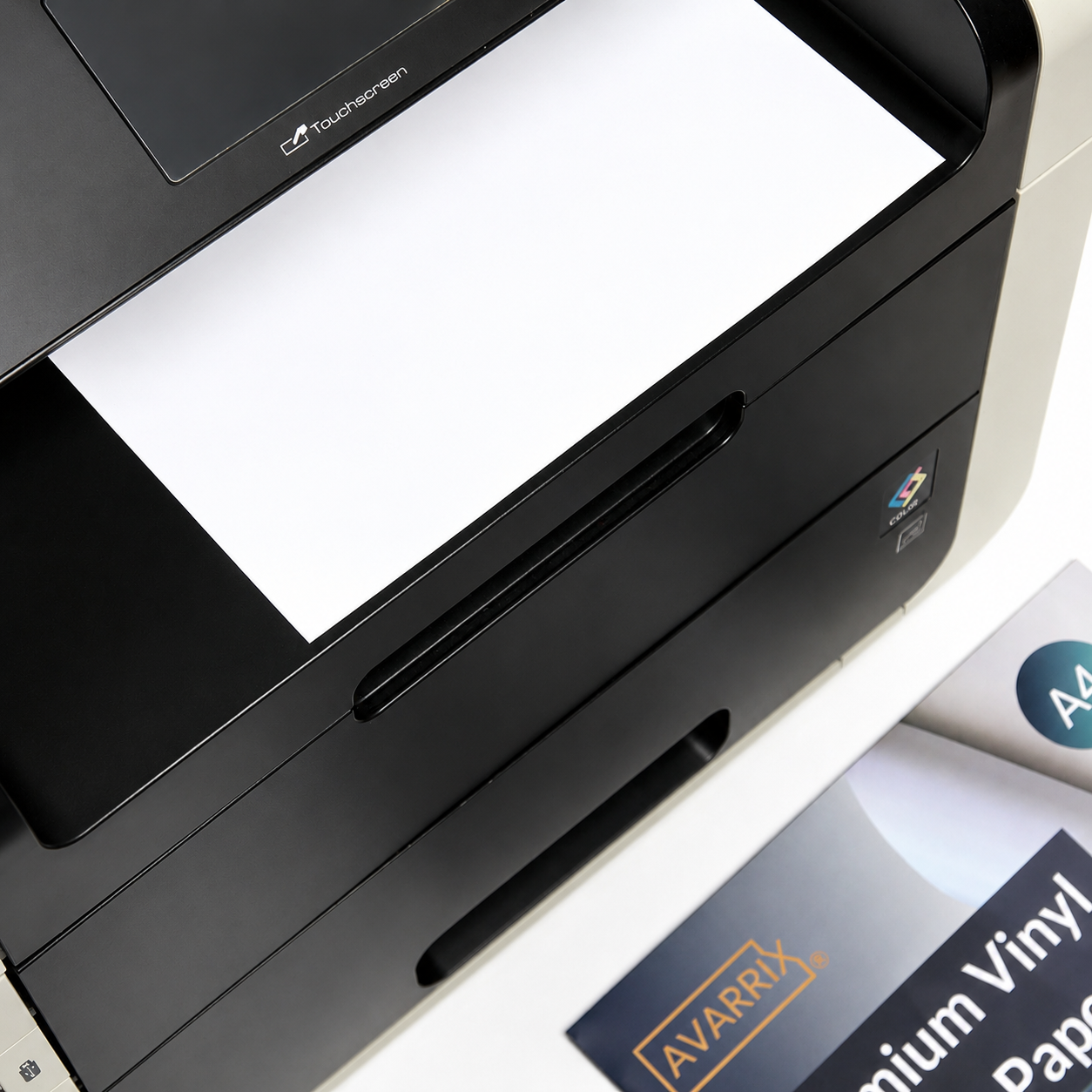 Printable Vinyl Sticker Paper - White Glossy - Laser - A4 - 50 Mic