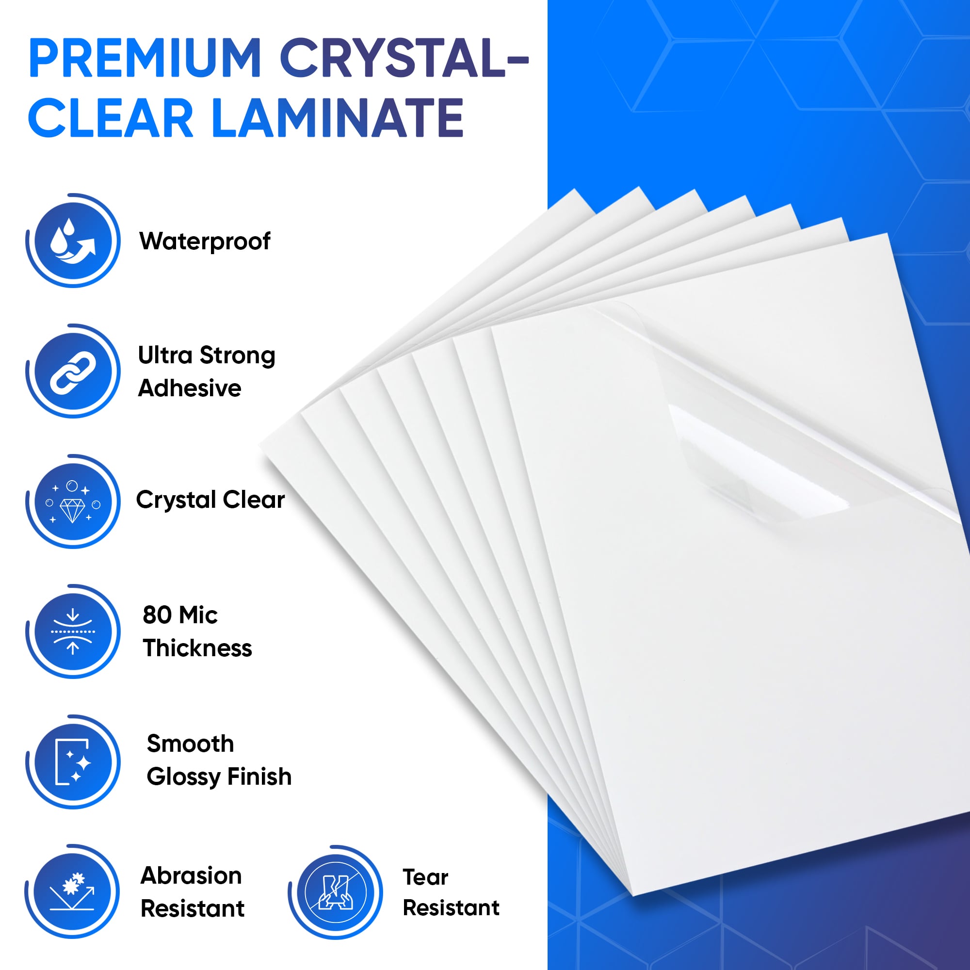 Premium Self Adhesive Laminating Sheets 