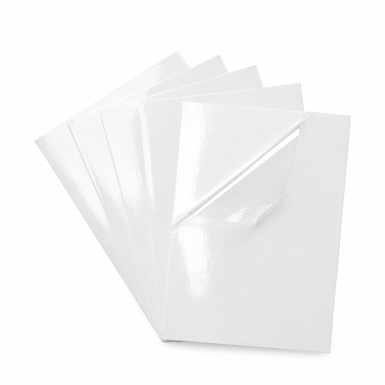Premium Self Adhesive Laminating Sheets - Crystal Clear Glossy - A4 - 80 Mic