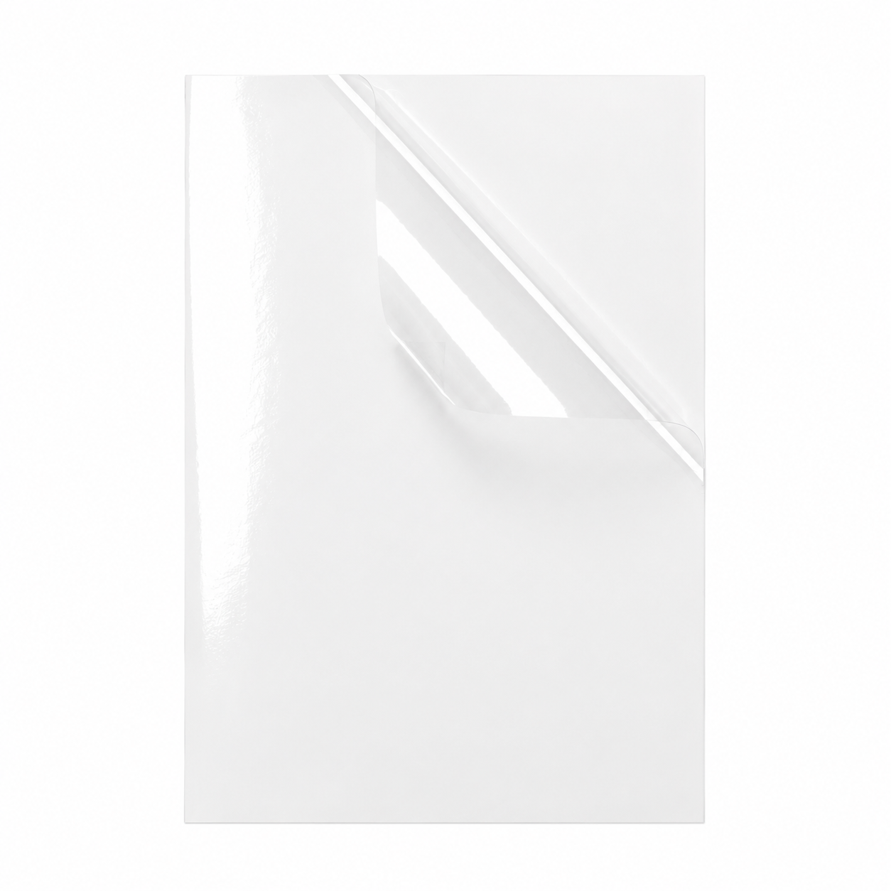 Premium Self Adhesive Laminating Sheets - Crystal Clear Glossy - A4 - 80 Mic