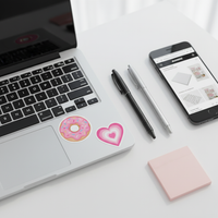 Avarrix matte printable vinyl sticker paper in use, craft and label making lifestyle shot
