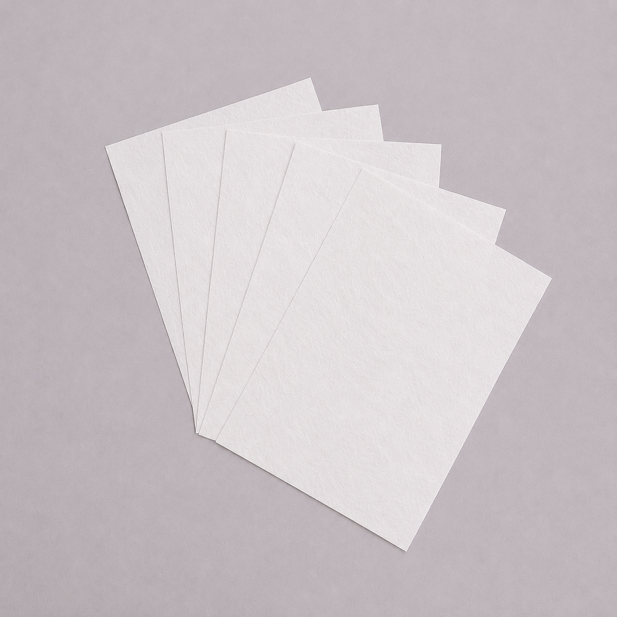 Avarrix A4 white washi paper sheets fanned out