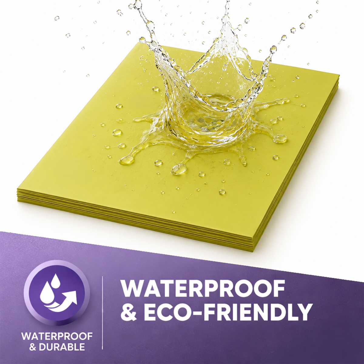 Avarrix Metallic Gold Vinyl Sticker Paper, waterproof and eco-friendly recyclable backing