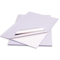 Avarrix Metallic Silver Vinyl Sticker Paper, multiple A4 sheets stacked together