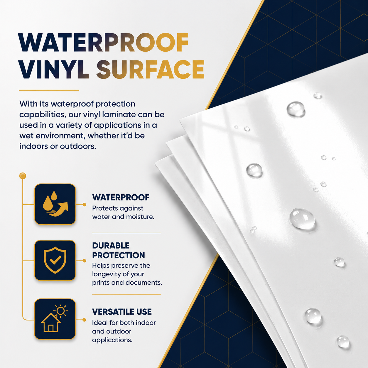 Premium Self Adhesive Laminating Sheets - Crystal Clear Glossy - A4 - 80 Mic
