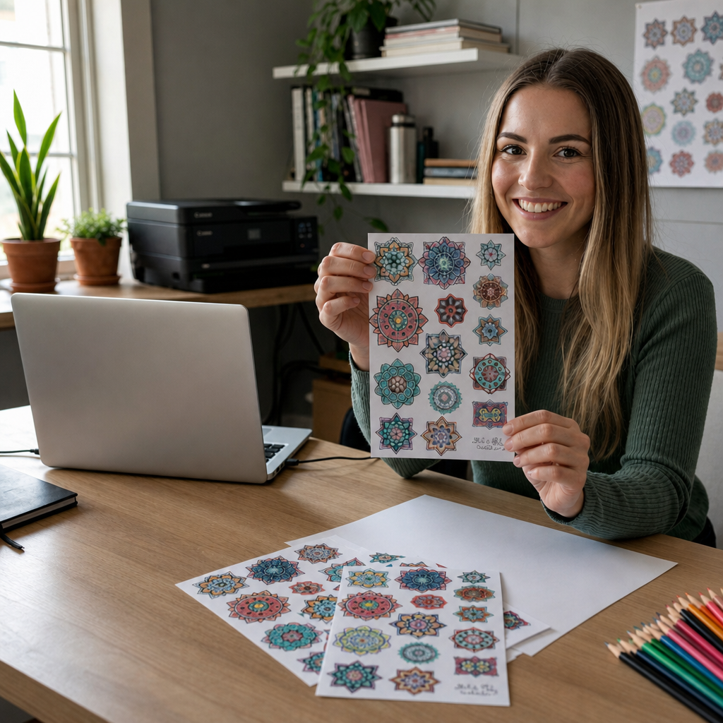 Printable Vinyl Sticker Paper - White Glossy - Inkjet & Laser - A3 - 100 Mic